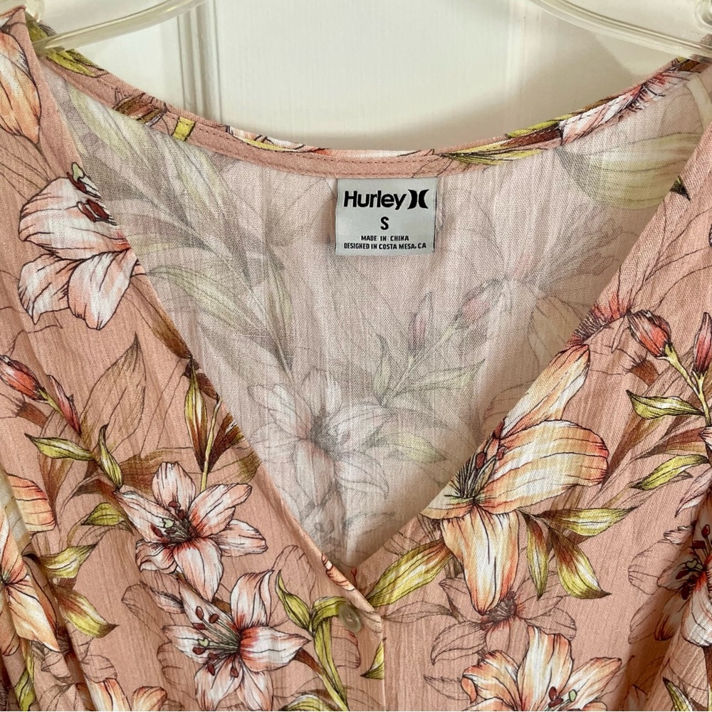 Hurley Lily Floral 3/4 Sleeve Midi Dress - Picture 3 of 6